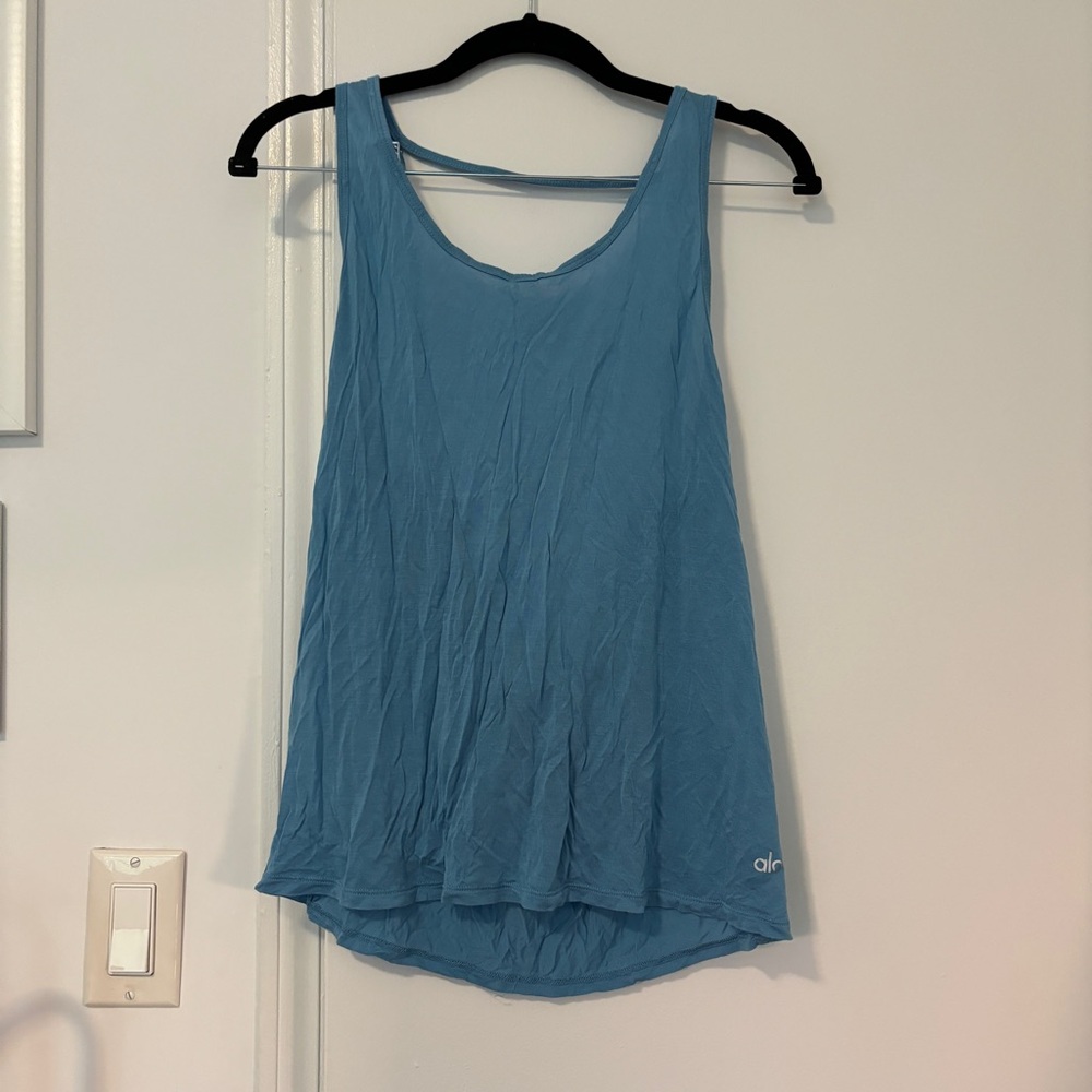 ALO Yoga Blue Tank Top